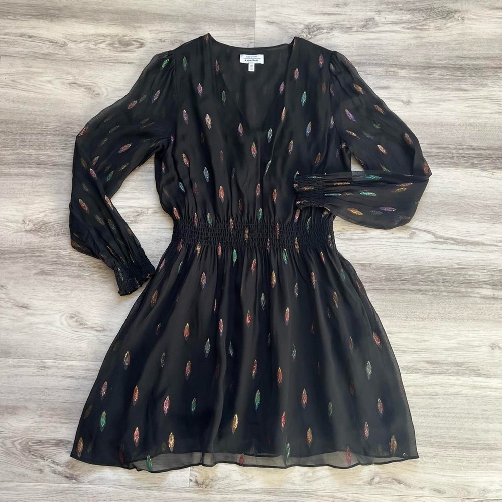 & other stories Black Multicolor Patterned Dress